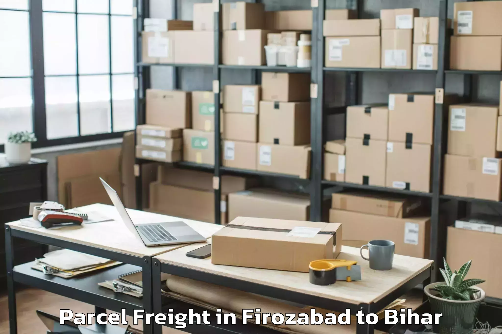 Top Firozabad to Banmankhi Bazar Parcel Freight Available